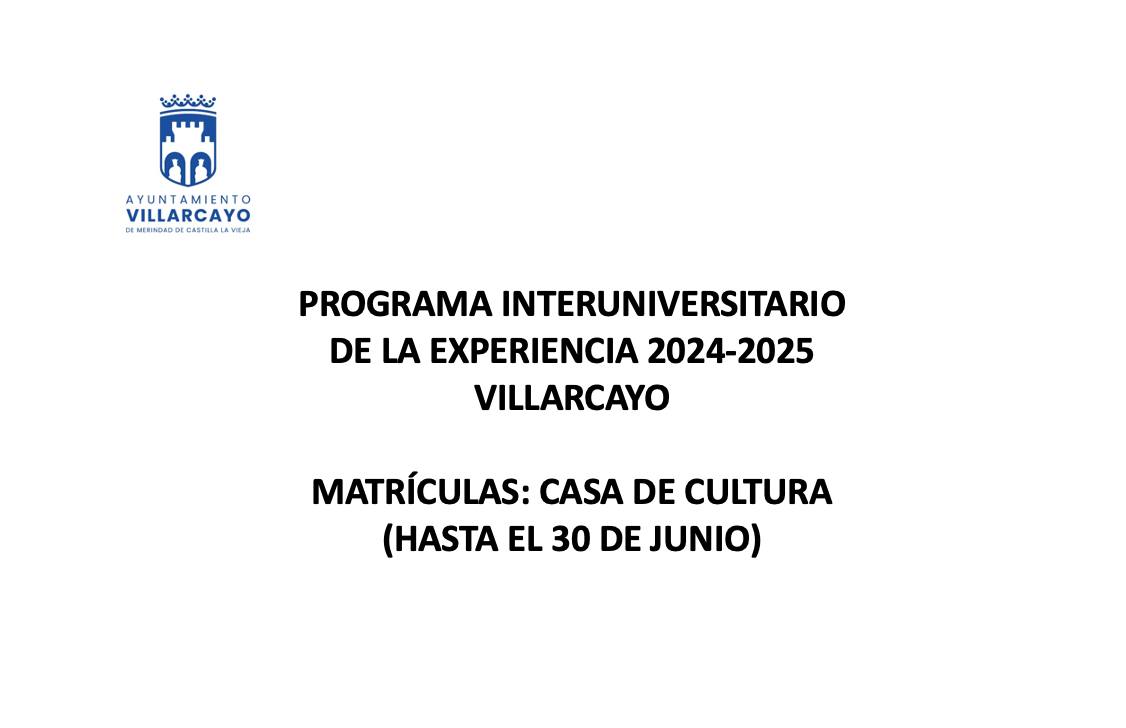 Curso 2024/25 de la Universidad de la Experiencia  _img