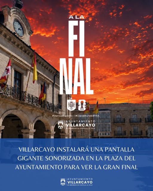 Pantalla gigante sonorizada en la plaza del Ayuntamiento para ver la final del Mundial_img