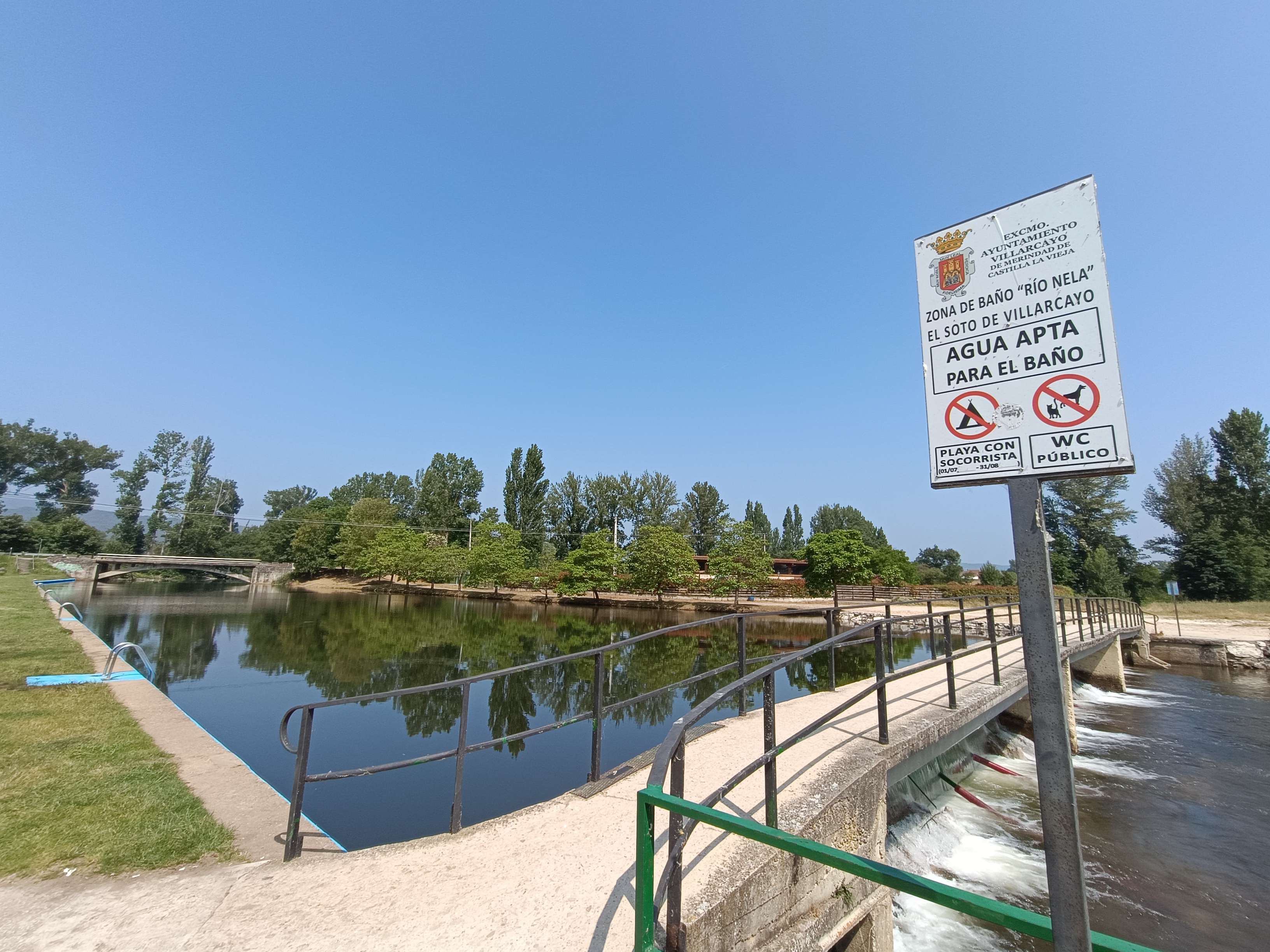 Zona de baño del río Nela en Villarcayo